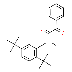 ChemSpider 2D Image | N-[2,5-Bis(2-methyl-2-propanyl)phenyl]-N-methyl-2-oxo-2-phenylacetamide | C23H29NO2