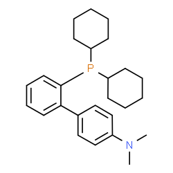 ChemSpider 2D Image | 2'-(Dicyclohexylphosphino)-N,N-dimethyl-4-biphenylamine | C26H36NP