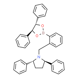 ChemSpider 2D Image | (2R,5R)-1-{2-[(4S,5S)-4,5-Diphenyl-1,3,2-dioxaborolan-2-yl]benzyl}-2,5-diphenylpyrrolidine | C37H34BNO2