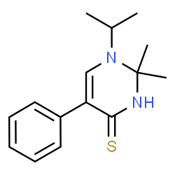 ChemSpider 2D Image | 1-Isopropyl-2,2-dimethyl-5-phenyl-2,3-dihydro-4(1H)-pyrimidinethione | C15H20N2S