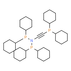 ChemSpider 2D Image | P,P-Dicyclohexyl-N-(dicyclohexylphosphino)-N-[(dicyclohexylphosphino)ethynyl]phosphinous amide | C38H66NP3