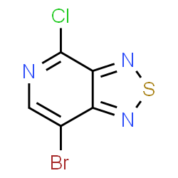 ChemSpider 2D Image | 7-Bromo-4-chloro[1,2,5]thiadiazolo[3,4-c]pyridine | C5HBrClN3S