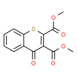 ChemSpider 2D Image | Dimethyl 4-oxo-4H-thiochromene-2,3-dicarboxylate | C13H10O5S
