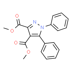 ChemSpider 2D Image | Dimethyl 1,5-diphenyl-1H-pyrazole-3,4-dicarboxylate | C19H16N2O4