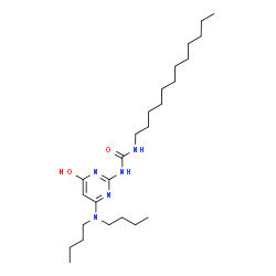 ChemSpider 2D Image | 1-[4-(Dibutylamino)-6-oxo-1,6-dihydro-2-pyrimidinyl]-3-dodecylurea | C25H47N5O2