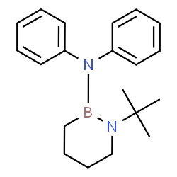ChemSpider 2D Image | 1-(2-Methyl-2-propanyl)-N,N-diphenyl-1,2-azaborinan-2-amine | C20H27BN2