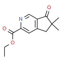 ChemSpider 2D Image | Ethyl 6,6-dimethyl-7-oxo-6,7-dihydro-5H-cyclopenta[c]pyridine-3-carboxylate | C13H15NO3