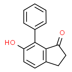 ChemSpider 2D Image | 6-Hydroxy-7-phenyl-1-indanone | C15H12O2