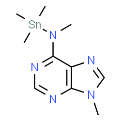 ChemSpider 2D Image | N,9-Dimethyl-N-(trimethylstannyl)-9H-purin-6-amine | C10H17N5Sn