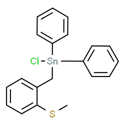 ChemSpider 2D Image | Chloro[2-(methylsulfanyl)benzyl]diphenylstannane | C20H19ClSSn
