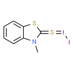 ChemSpider 2D Image | 2-(1lambda~3~-Diiodan-1-ylidene-lambda~4~-sulfanylidene)-3-methyl-2,3-dihydro-1,3-benzothiazole | C8H7I2NS2