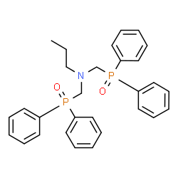 ChemSpider 2D Image | N,N-Bis[(diphenylphosphoryl)methyl]-1-propanamine | C29H31NO2P2