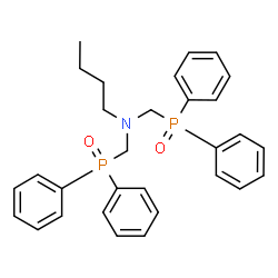 ChemSpider 2D Image | N,N-Bis[(diphenylphosphoryl)methyl]-1-butanamine | C30H33NO2P2