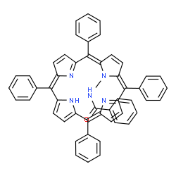 ChemSpider 2D Image | N-(5,10,15,20-Tetraphenyl-21(23H)-porphinyl)benzamide | C51H35N5O