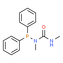 ChemSpider 2D Image | N-Methyl-N-(methylcarbamoyl)-P,P-diphenylphosphinous amide | C15H17N2OP