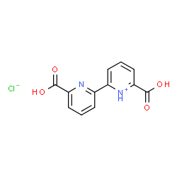 ChemSpider 2D Image | 2-Carboxy-6-(6-carboxy-2-pyridinyl)pyridinium chloride | C12H9ClN2O4