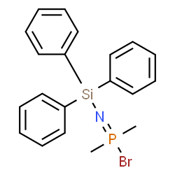 ChemSpider 2D Image | P,P-Dimethyl-N-(triphenylsilyl)phosphinimidic bromide | C20H21BrNPSi