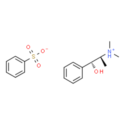 ChemSpider 2D Image | (1R,2S)-1-Hydroxy-N,N-dimethyl-1-phenyl-2-propanaminium benzenesulfonate | C17H23NO4S