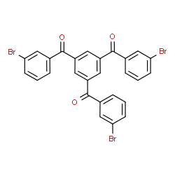 ChemSpider 2D Image | Benzene-1,3,5-triyltris[(3-bromophenyl)methanone] | C27H15Br3O3