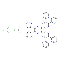 ChemSpider 2D Image | 2,3,6,7,10,11-Hexa(2-pyridinyl)dipyrazino[2,3-f:2',3'-h]quinoxaline - chloroform (1:2) | C44H26Cl6N12