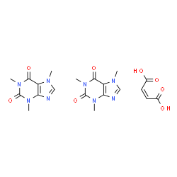 ChemSpider 2D Image | 1,3,7-Trimethyl-3,7-dihydro-1H-purine-2,6-dione (2Z)-2-butenedioate (2:1) | C20H24N8O8