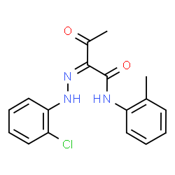 ChemSpider 2D Image | (2Z)-2-[(2-Chlorophenyl)hydrazono]-N-(2-methylphenyl)-3-oxobutanamide | C17H16ClN3O2