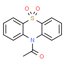 ChemSpider 2D Image | N-Acetylphenothiazine S,S-dioxide | C14H11NO3S