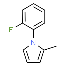ChemSpider 2D Image | 1-(2-Fluorophenyl)-2-methyl-1H-pyrrole | C11H10FN