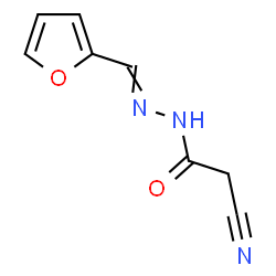 ChemSpider 2D Image | 2-Cyano-N'-(2-furylmethylene)acetohydrazide | C8H7N3O2