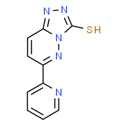 ChemSpider 2D Image | 6-(2-Pyridinyl)[1,2,4]triazolo[4,3-b]pyridazine-3(2H)-thione | C10H7N5S