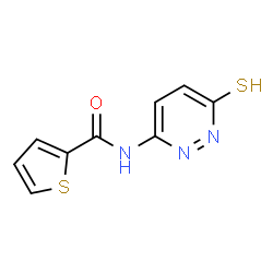 ChemSpider 2D Image | N-(6-Sulfanyl-3-pyridazinyl)-2-thiophenecarboxamide | C9H7N3OS2