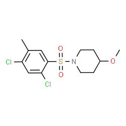 ChemSpider 2D Image | 1-[(2,4-Dichloro-5-methylphenyl)sulfonyl]-4-methoxypiperidine | C13H17Cl2NO3S