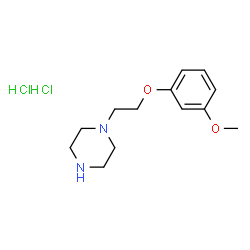 ChemSpider 2D Image | 1-[2-(3-Methoxyphenoxy)ethyl]piperazine dihydrochloride | C13H22Cl2N2O2