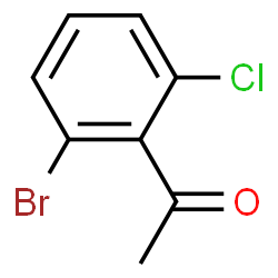 ChemSpider 2D Image | 1-(2-Bromo-6-chlorophenyl)ethanone | C8H6BrClO