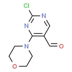 ChemSpider 2D Image | 2-Chloro-4-morpholinopyrimidine-5-carbaldehyde | C9H10ClN3O2