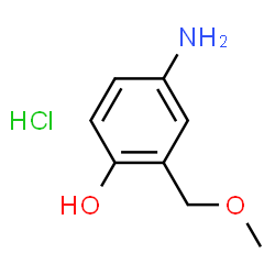 ChemSpider 2D Image | 2-METHOXYMETHYL-p-AMINOPHENOL HCL | C8H12ClNO2