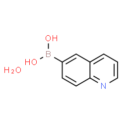 ChemSpider 2D Image | 6-Quinolinylboronic acid hydrate (1:1) | C9H10BNO3