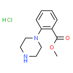 ChemSpider 2D Image | METHYL 2-(PIPERAZIN-1-YL)BENZOATE HYDROCHLORIDE | C12H17ClN2O2