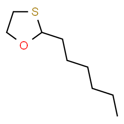 ChemSpider 2D Image | 2-Hexyl-1,3-oxathiolane | C9H18OS