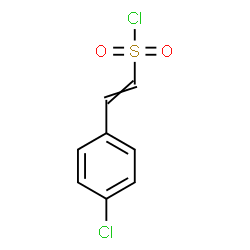 ChemSpider 2D Image | 2-(4-Chlorophenyl)ethenesulfonyl chloride | C8H6Cl2O2S