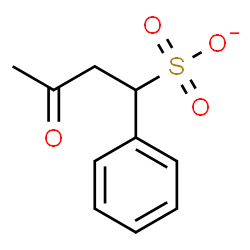 ChemSpider 2D Image | 3-Oxo-1-phenyl-1-butanesulfonate | C10H11O4S