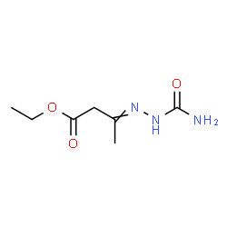 ChemSpider 2D Image | Ethyl 3-(carbamoylhydrazono)butanoate | C7H13N3O3