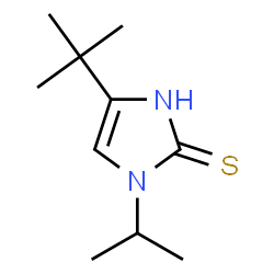 ChemSpider 2D Image | 4-tert-Butyl-1-isopropyl-1H-imidazole-2-thiol | C10H18N2S