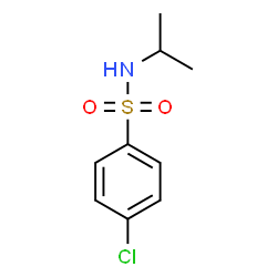 ChemSpider 2D Image | 4-Chloro-N-isopropylbenzenesulfonamide | C9H12ClNO2S