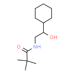 ChemSpider 2D Image | N-(2-Cyclohexyl-2-hydroxyethyl)-2,2-dimethylpropanamide | C13H25NO2