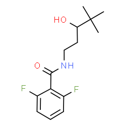 ChemSpider 2D Image | 2,6-Difluoro-N-(3-hydroxy-4,4-dimethylpentyl)benzamide | C14H19F2NO2