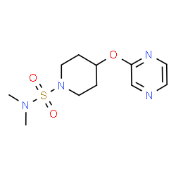 ChemSpider 2D Image | N,N-Dimethyl-4-(2-pyrazinyloxy)-1-piperidinesulfonamide | C11H18N4O3S