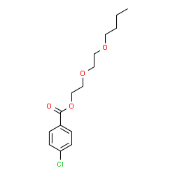 ChemSpider 2D Image | 2-(2-Butoxyethoxy)ethyl 4-chlorobenzoate | C15H21ClO4