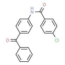 ChemSpider 2D Image | N-(4-Benzoylphenyl)-4-chlorobenzamide | C20H14ClNO2