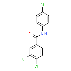 ChemSpider 2D Image | 3,4-Dichloro-N-(4-chlorophenyl)benzamide | C13H8Cl3NO